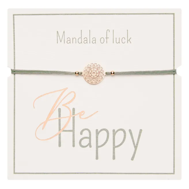 Rannekoru HCA Be Happy - Mandala of luck, rose gold
