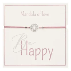 Rannekoru HCA Be Happy - Mandala of love, silver