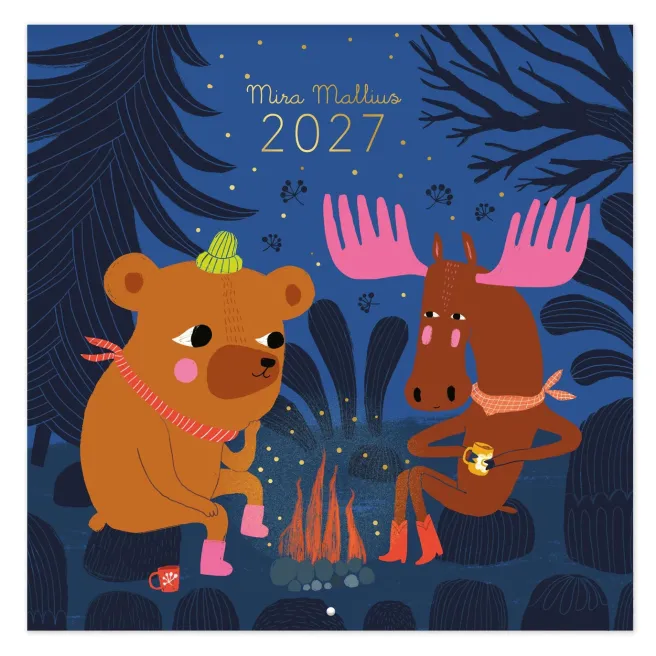 Seinäkalenteri 30x30 2027 Putinki Mallius