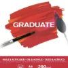 Taidelehtiö A4 Canson Graduate - Öljy- ja akryylivärit 290g