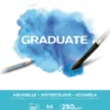 Taidelehtiö A4 Canson Graduate - Akvarellivärit 250g