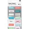 Tarrasetti Paper Poetry - Bujo Weekdays Green
