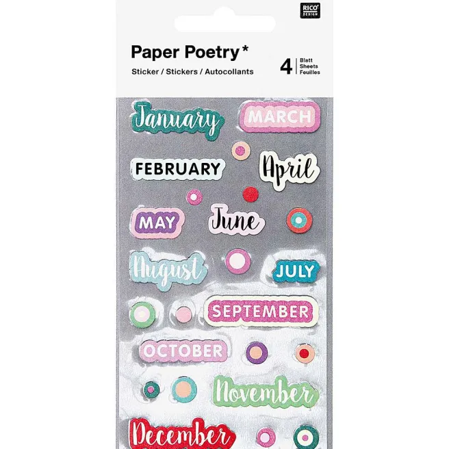 Tarrasetti Paper Poetry - Bujo Months