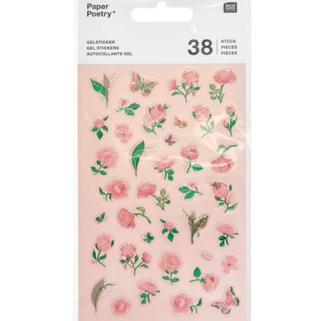 Tarrasetti Paper Poetry - Gel stickers, La Vie en Rose