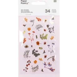 Tarrasetti Paper Poetry - Gel stickers Orange