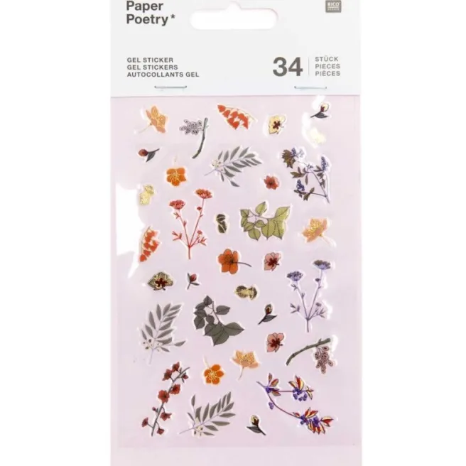 Tarrasetti Paper Poetry - Gel stickers Orange