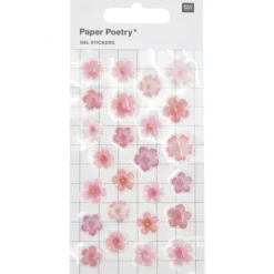 Tarrasetti Paper Poetry - Gel stickers cherry blossom