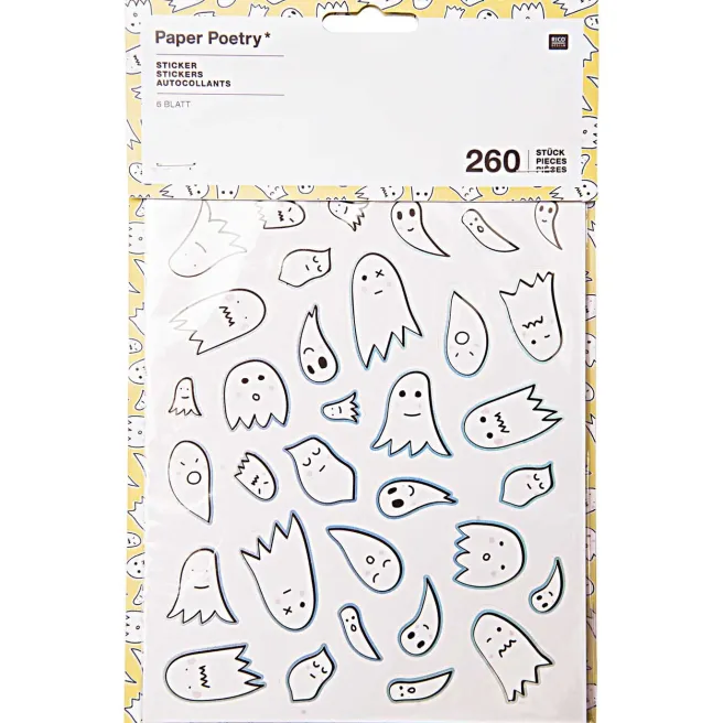 Tarrasetti Paper Poetry - Halloween haamut