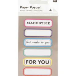Tarrasetti Paper Poetry - Labels Multicolor