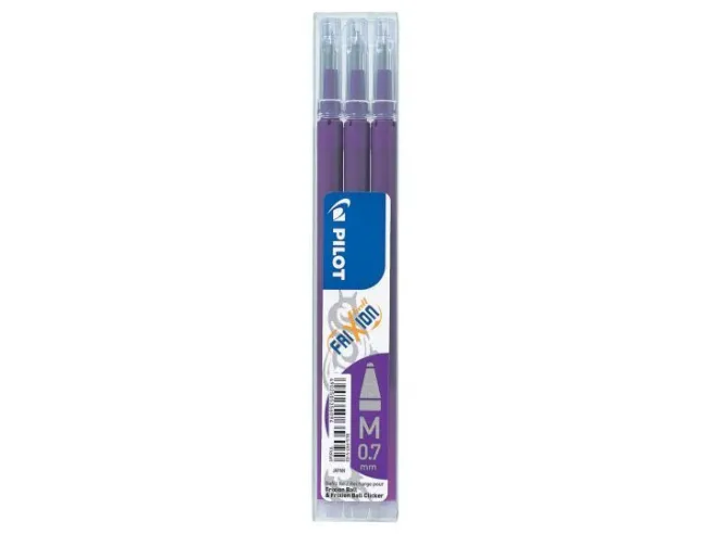 Täyttöpakkaus Pilot - Frixion 3 kpl 0,7 violet