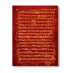 Vihko A4 Paperblanks - Mozart, the Hunt, nuottiviivasto