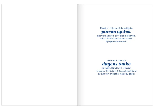 Viiden vuoden päiväkirja Putinki Design - Pilke