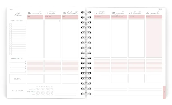 Viikkopäivyri 19x23 cm 2027 Putinki Life Planner