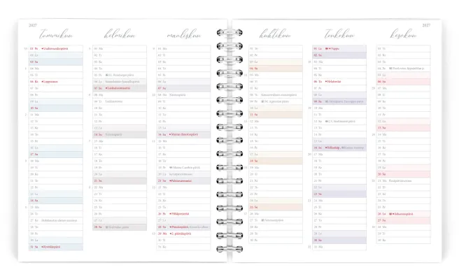 Viikkopäivyri 19x23 cm 2027 Putinki Life Planner