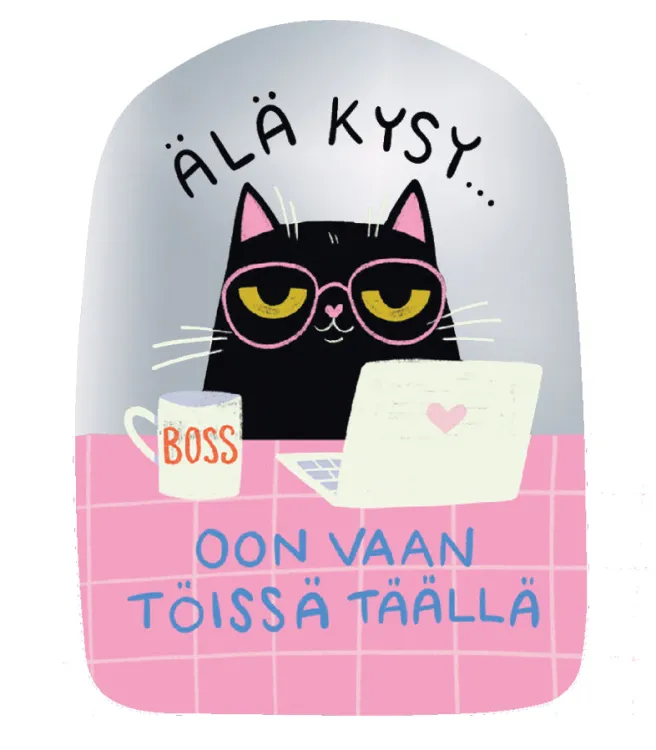 Vinyylitarra Putinki Sandberg - Helvin konttori, Oon vaan töissä täällä