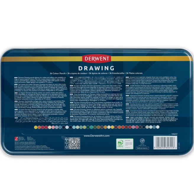Värikynälajitelma 36 kpl Derwent - Derwent Drawing