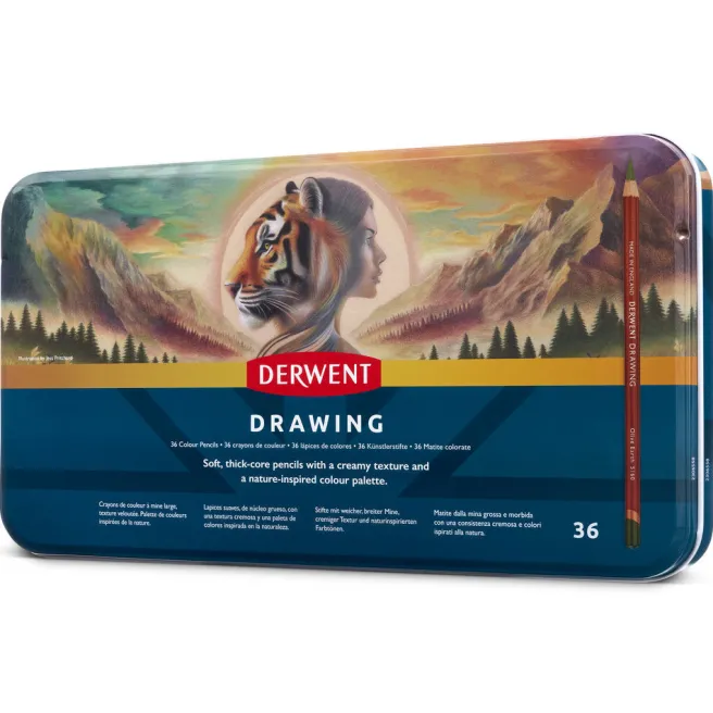 Värikynälajitelma 36 kpl Derwent - Derwent Drawing