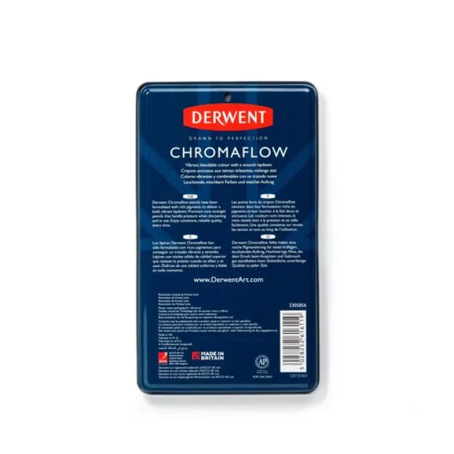 Värikynälajitelma 12 kpl Derwent - Chromaflow