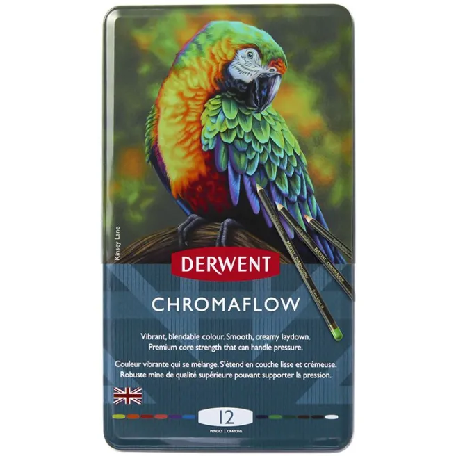 Värikynälajitelma 12 kpl Derwent - Chromaflow