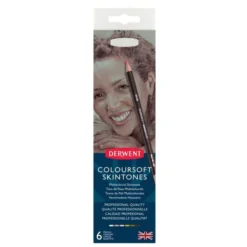 Värikynälajitelma 6 kpl Derwent - Coloursoft Skintones