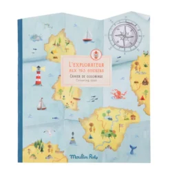 Värityskirja tarroilla Moulin Roty - Tutkimusmatkailija