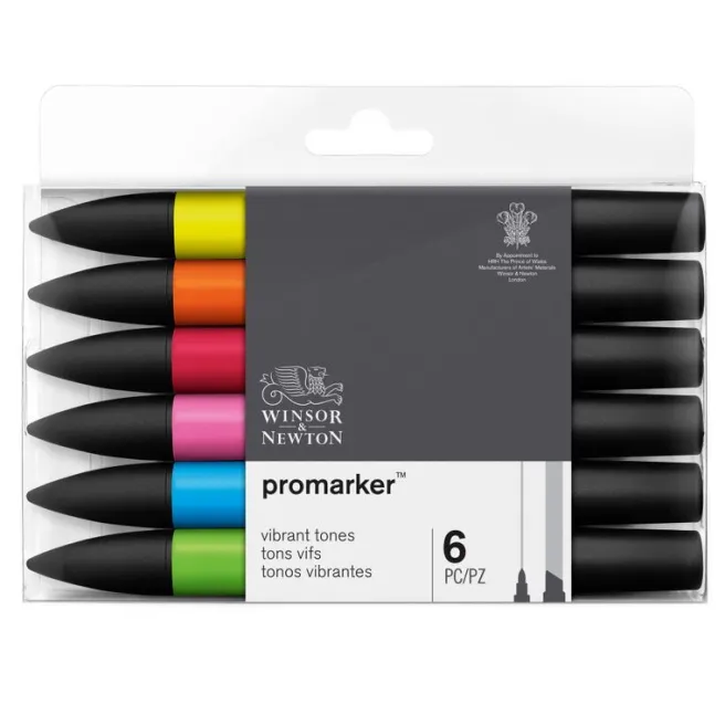 WN Promarker Vibrant tones 6-lajitelma
